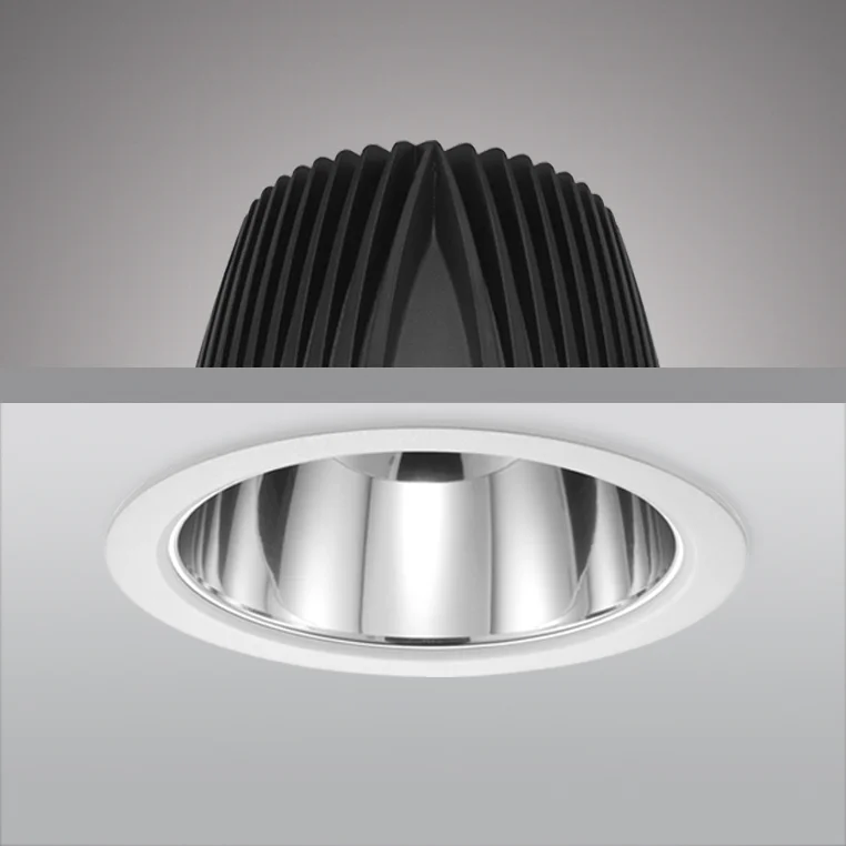 Finale Uitverkoop Prolumia LED downlight, 215mm, 26W, zwart, 4000K, sparing 205mm